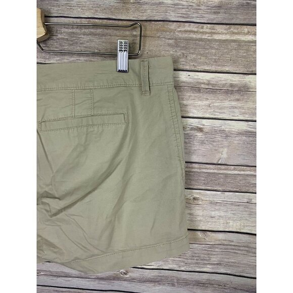 Old Navy Womens 12 Khaki Shorts Flat Front Chinos - Picture 6 of 10